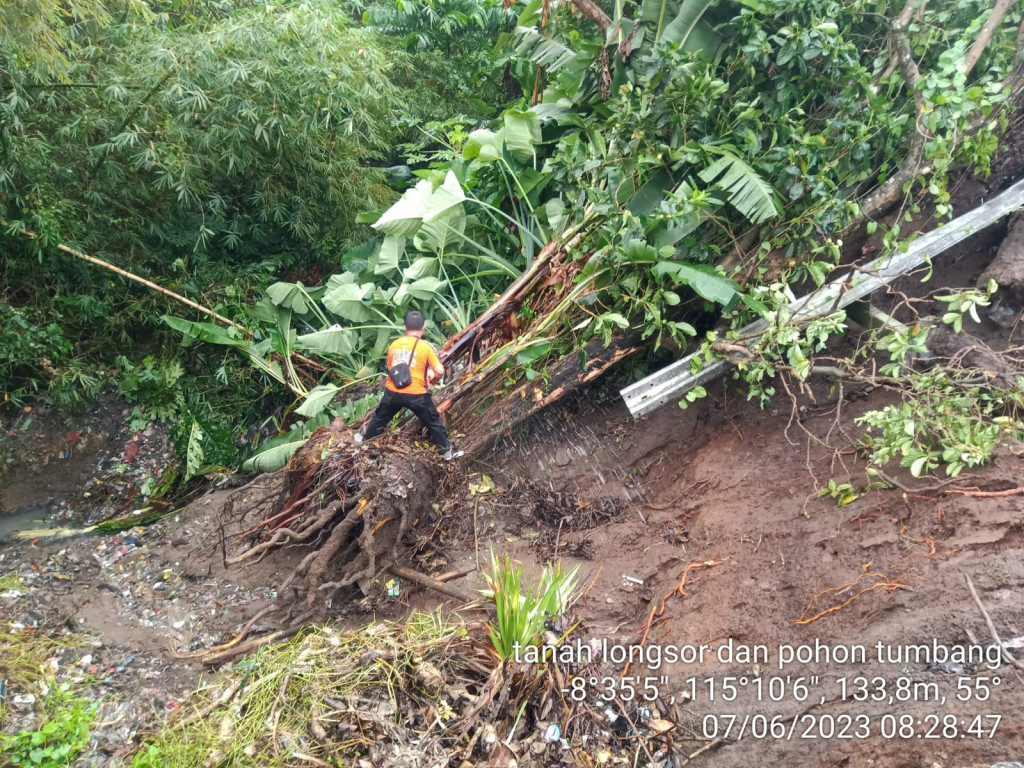 Tanah Longsor di Banjar Pasekan, Kelurahan Abianbase, Kecamatan Mengwi Tanggal 07 Juni 2023